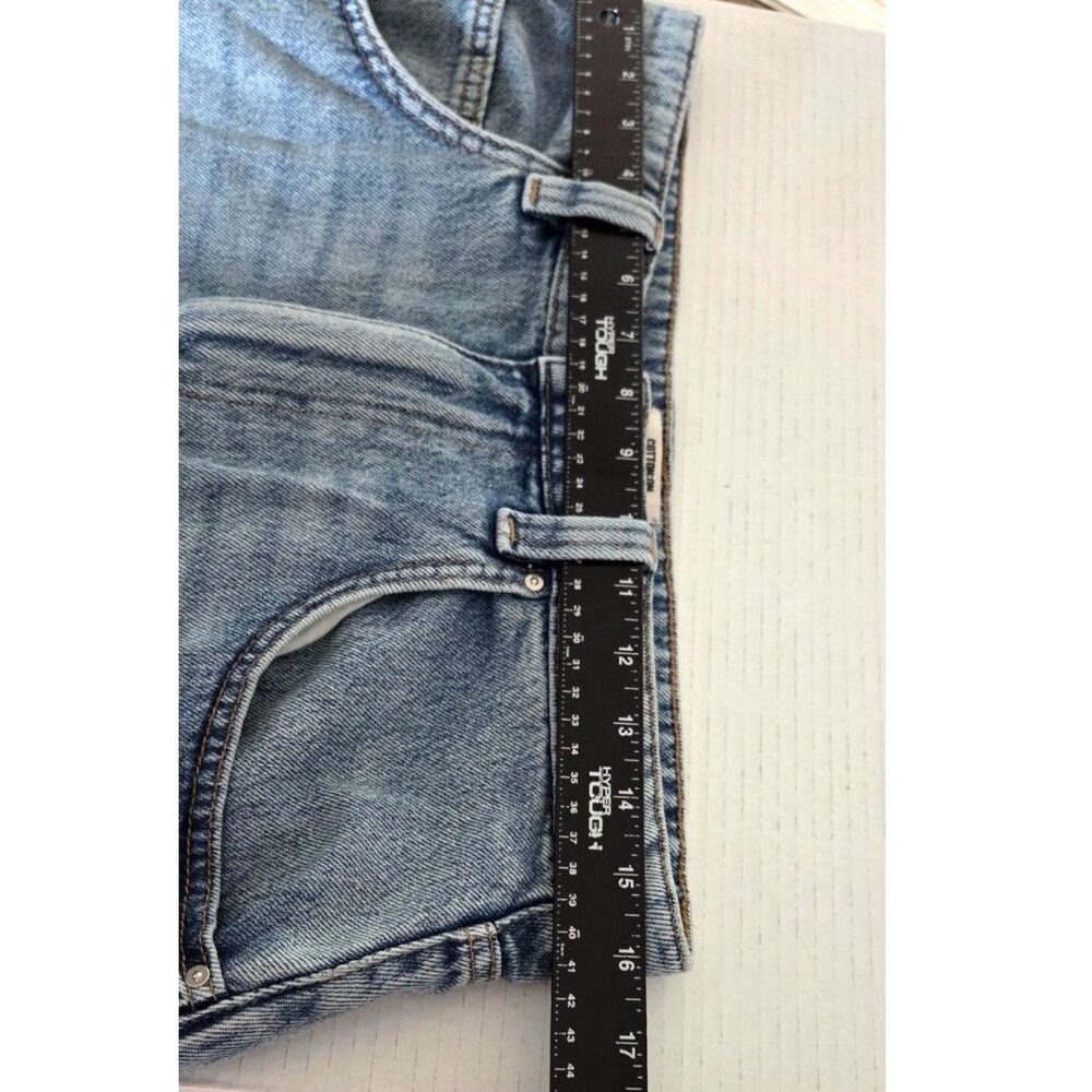 Cotton On Lyocell Wide Jort Womens Denim Bermuda Shorts Size 30 Light Wash Blue - Picture 4 of 8